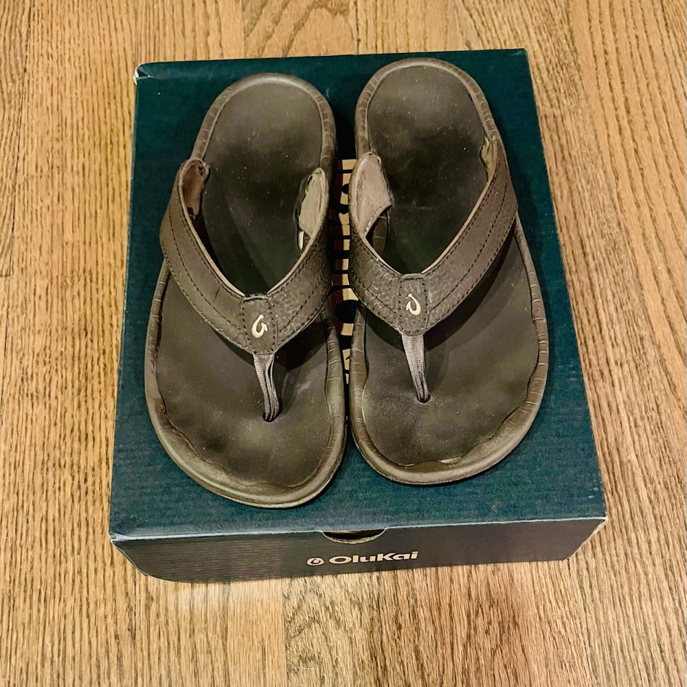 OluKai Dark Java ‘Ohana Ladies Flip Flops